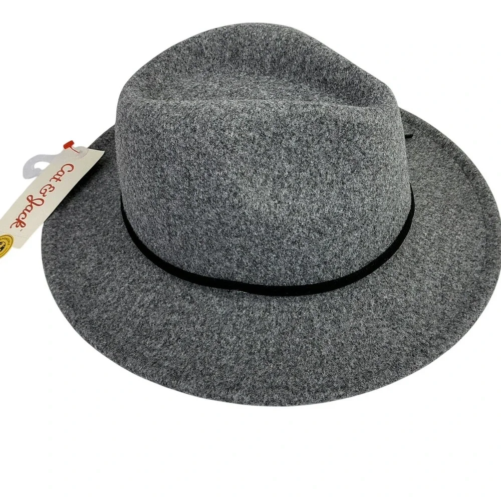 Cat & Jack Toddler Gray Fedora Hat 12-24M Recycled Polyester‎ HW57152VW NEW